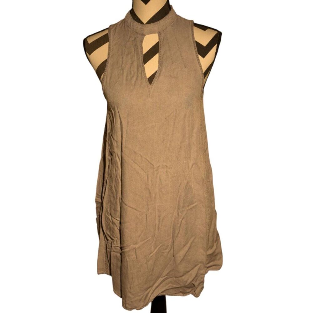 G F 100% Rayon Asymmetrical Tunic Top - Flowy Boho Chic - Size S